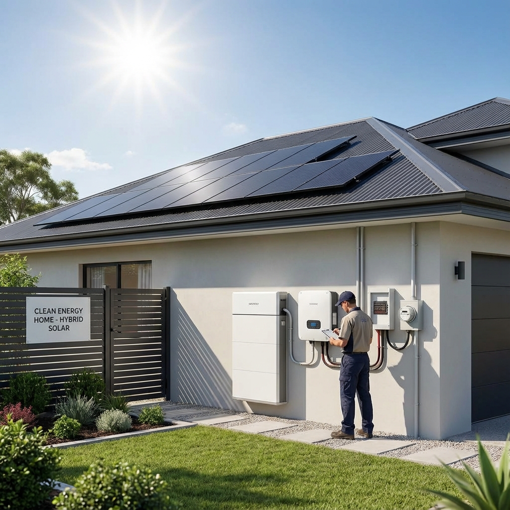 Hybrid Solar System Installation