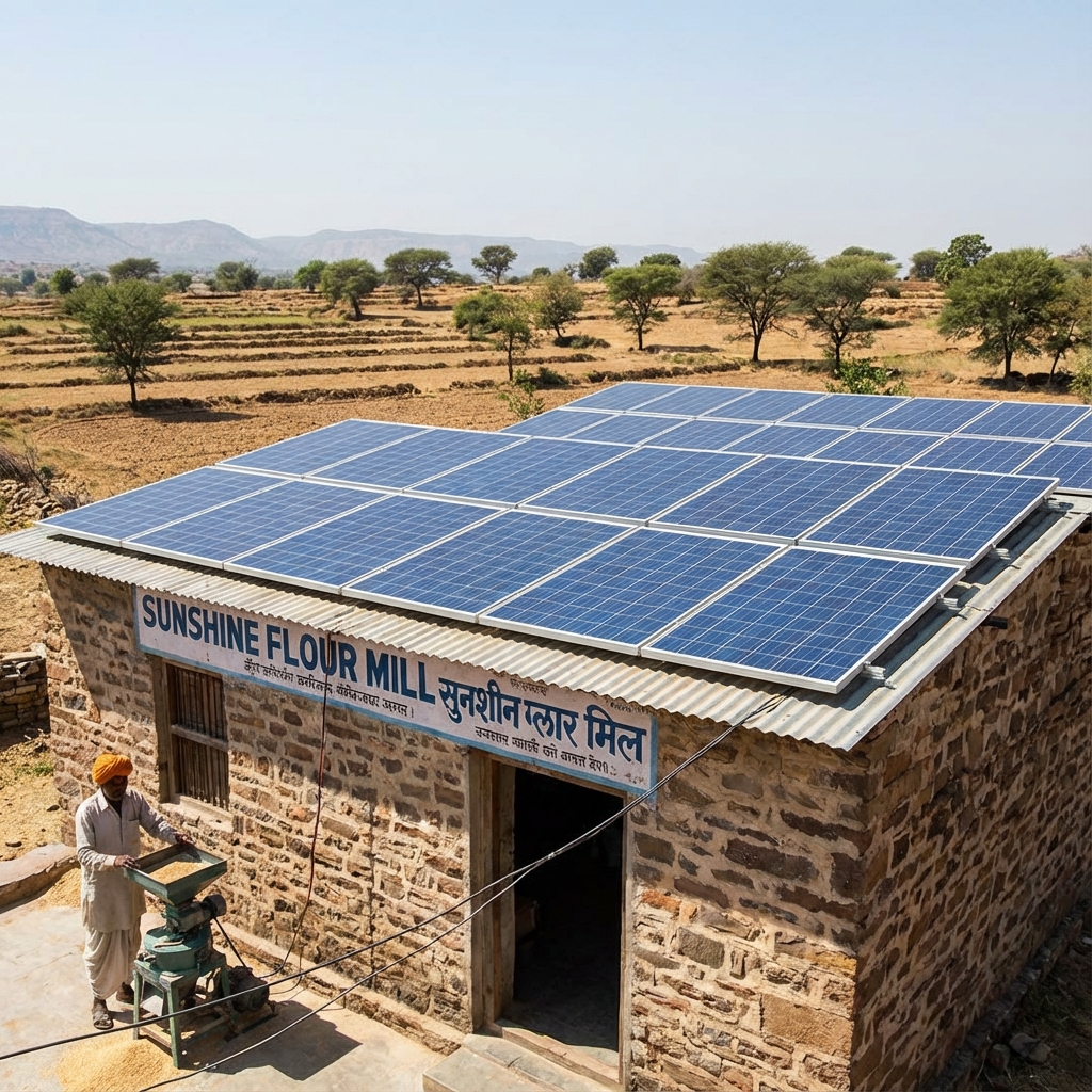 Solar Panels for Chakki